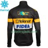 Cykeltøj Langærmet Vinter + Bib Cykelbukser 2017 Telenet Fidea Lions N001